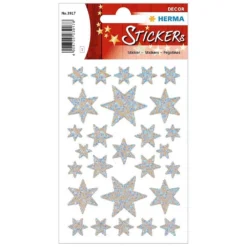 Bandai Sticker Decor Stars. Silver/Reflecting