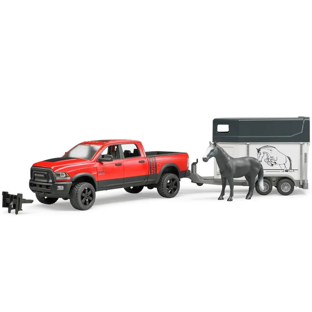 Bruder Pick Up Ram 2500 Power Wagon With Equine Trailer 1 Bruder Pick Up Ram 2500 Power Wagon With Equine Trailer