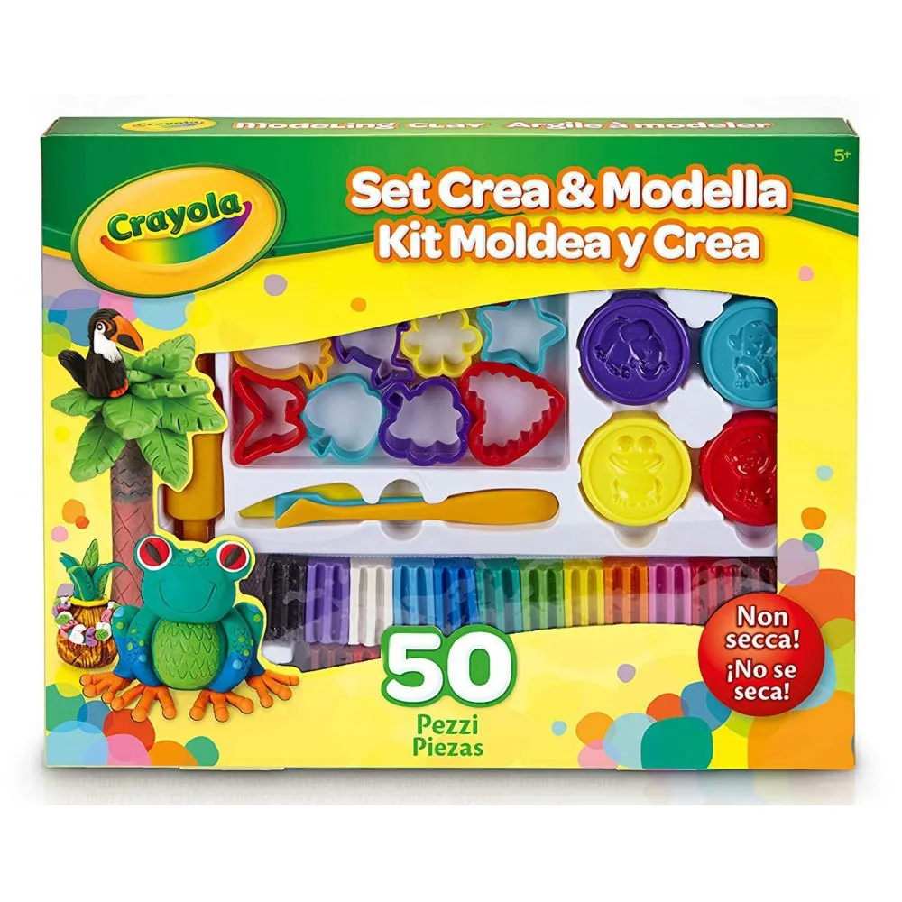 Crayola Set Crea-Moldea 50 Pieces 39x30 Cm 1 Crayola Set Crea-Moldea 50 Pieces 39x30 Cm