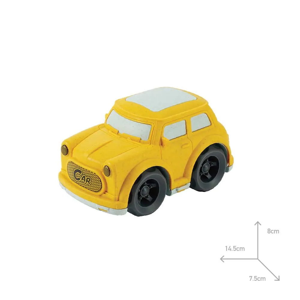 Eco W/ Sounds Bioplastic Car 15 Cm Yellow 2 Eco W/ Sounds Bioplastic Car 15 Cm Yellow - Image 2