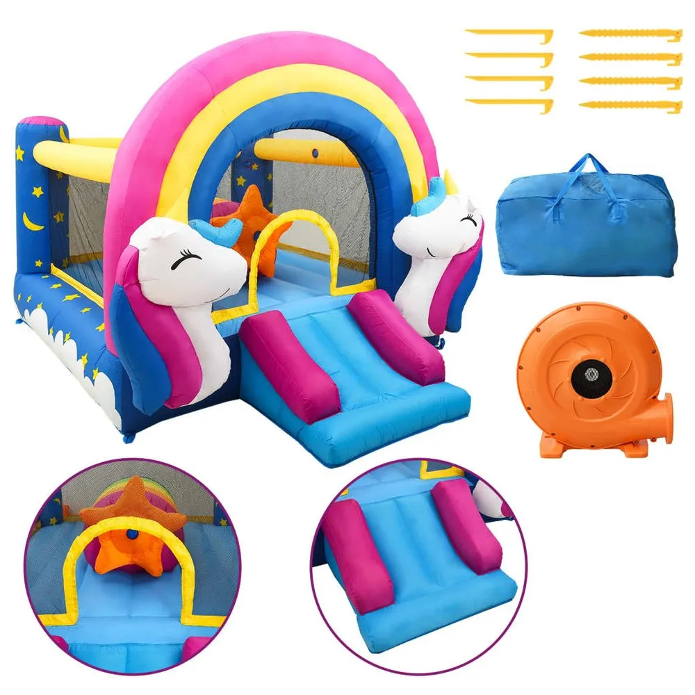 Happy Hop Slide PVC Bouncy Castle 335x265x215 Cm 1 Happy Hop Slide PVC Bouncy Castle 335x265x215 Cm