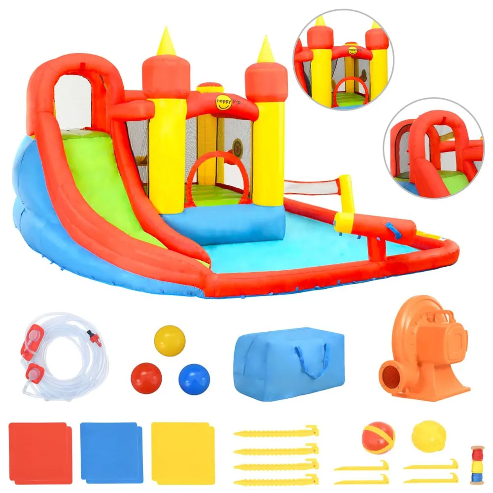 Happy Hop Slide&Splash Pool PVC Bouncy Castle 410x385x220 Cm 1 Happy Hop Slide&Splash Pool PVC Bouncy Castle 410x385x220 Cm