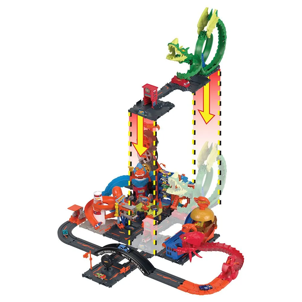 Hot Wheels Dragon Drive Firefight Playset And Car 7 Hot Wheels Dragon Drive Firefight Playset And Car - Image 7