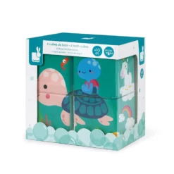 Janod 4 Bath Cubes -Toys Shop janod 4 bath cubes 2