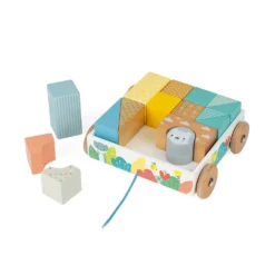 Janod Pure Pull-Along Blocks Cart Toy -Toys Shop janod pure pull along blocks cart toy 6