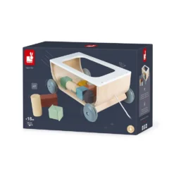 Janod Sweet Cocoon Cart With Blocks -Toys Shop janod sweet cocoon cart with blocks 2