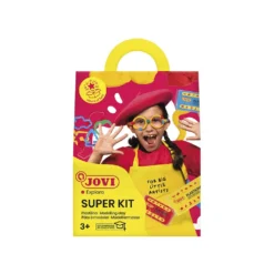Super Kit Modelling Clay Set Of3 Bars Of 50 Gr + 6 Cutters + 1 Roller Pin 10 Super Kit Modelling Clay Set Of3 Bars Of 50 Gr + 6 Cutters + 1 Roller Pin -Toys Shop jovi super kit modelling clay set of3 bars of 50 gr 6 cutters 1 roller pin 2