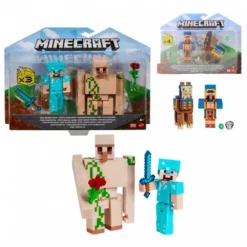 Mattel Games Pack Of 2 Minecraft Figure