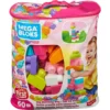 Mega Bloks First Builders Big Building Pink Bag 60 Pieces