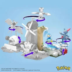 Mega Construx Pokémon Puplup And Sneasel Relax -Toys Shop mega construx pokemon puplup and sneasel relax 3