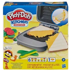 PLAY-DOH Kitchen Creations Cheesy Sandwich Playset -Toys Shop play doh kitchen creations cheesy sandwich playset 5