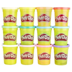 PLAY-DOH Warm Colors Plasticine Jar 12 Units