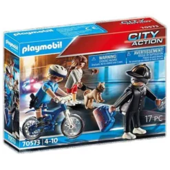 Playmobil 70573 Police Bike Pursuit Of Pickpocket