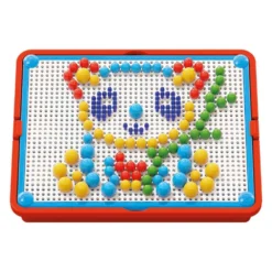 Quercetti Visual Pixel Arts Duck Small 100 Pins 5 Colours