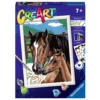 Ravensburger Creart Serie D Classic Caballos Pastando Painting Game