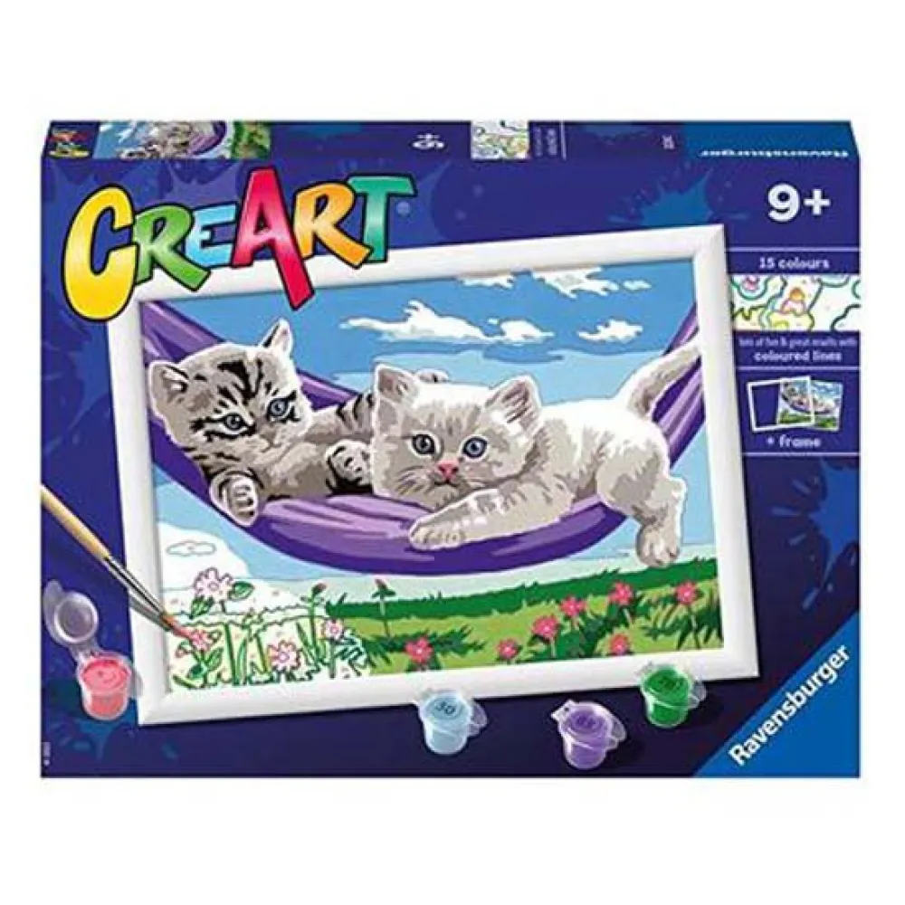 Ravensburger Creart Serie D Classic Kittens In The Hammock Painting Game 1 Ravensburger Creart Serie D Classic Kittens In The Hammock Painting Game