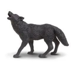 Black Wolf Howling Figure