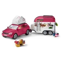 Schleich Horse Club Horse Adventure With Car & Trailer Figure -Toys Shop schleich horse club horse adventure with car trailer figure 1