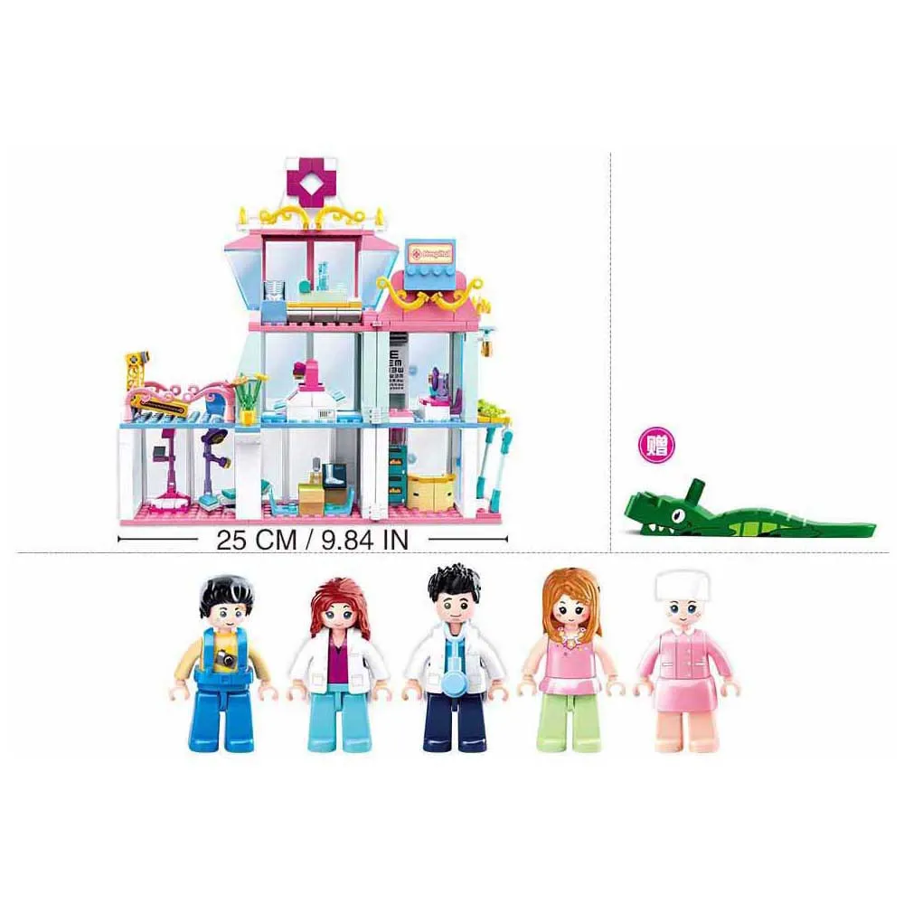 Sluban Girls Dream Centro Hospitalar 459 Pieces 2 Sluban Girls Dream Centro Hospitalar 459 Pieces - Image 2