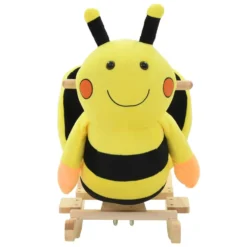 VIDAXL Rocking Animal Bumblebee Backrest Plush 60X32X57Cm -Toys Shop vidaxl rocking animal bumblebee backrest plush 60x32x57cm 1