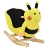 VIDAXL Rocking Animal Bumblebee Backrest Plush 60X32X57Cm