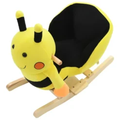 VIDAXL Rocking Animal Bumblebee Backrest Plush 60X32X57Cm -Toys Shop vidaxl rocking animal bumblebee backrest plush 60x32x57cm 3