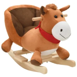 VIDAXL Rocking Animal Horsebackrest Plush 60X32X50Cm