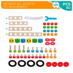 Wooden Construction Set -Toys Shop woomax wooden construction set 4