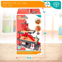 Wooden Fire Station -Toys Shop woomax wooden fire station 5