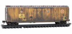Micro-Trains N 03244590 Weathered 50' Standard Box Car With Plug Door, Norfolk And Western (ART)