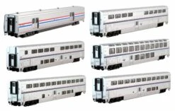 Kato N 101789-1 Amtrak Superliner Phase VI 6-Unit Bookcase Set