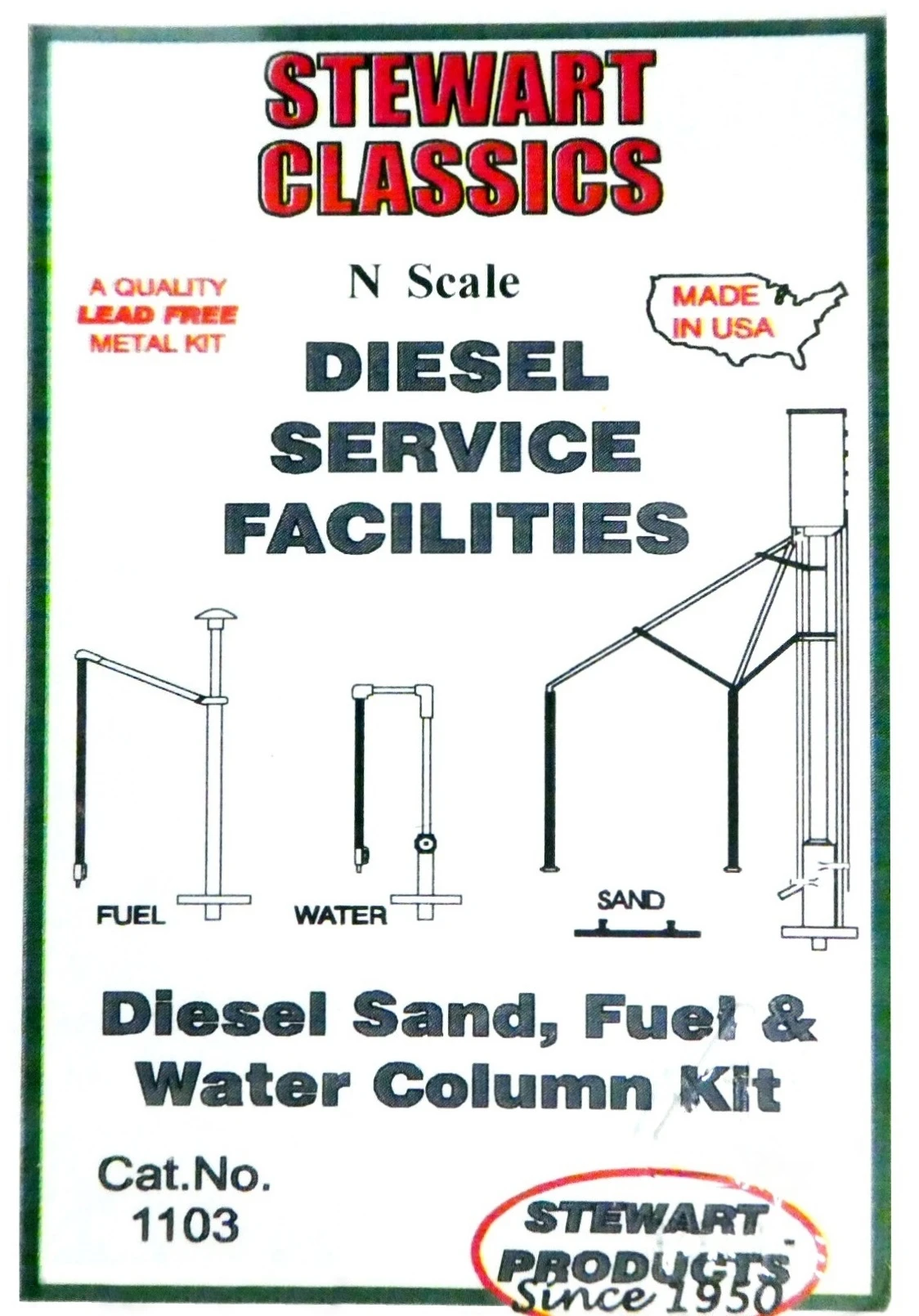 Stewart Products N 1103 Diesel Sand Tower, Water And Fuel Column Kit 1 Stewart Products N 1103 Diesel Sand Tower, Water And Fuel Column Kit