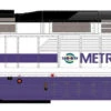 Athearn HO 64734 F59PHI, Metrolink (SCAX) #878