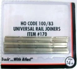 Atlas HO 170 Universal Rail Joiners (48 Per Package)