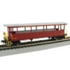 Bachmann Silver Series HO 17433 Open Sided Excursion Car, Cumbres And Toltec #9619