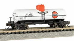 Bachmann Silver Series N 17857 ACF 36' 6" 10,000 Gallon Single Dome Tank Car, Clark Oil Refinery #9489