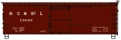 Accurail HO 1810 36' Double Sheath Wood Box Car Kit, Nashville Chattanooga And St. Louis
