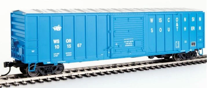 Walthers Mainline HO 910-1868 50' ACF Exterior Post Box Car, Wisconsin And Southern #101567 1 Walthers Mainline HO 910-1868 50' ACF Exterior Post Box Car, Wisconsin And Southern #101567