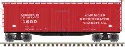Atlas Master Line HO 20005842 40' Wood Reefer, ART Ice Service #1600