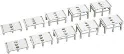 Kato N 23049 Double Track Concrete Ties Incline Add-On Piers (20)