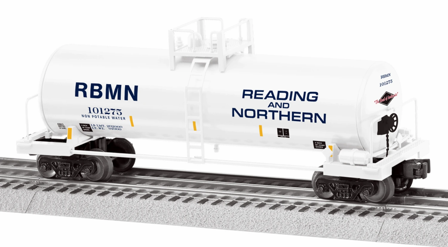 Lionel O 2343011 Unibody Tank Car, Reading And Northern #101275 1 Lionel O 2343011 Unibody Tank Car, Reading And Northern #101275