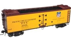 Atlas Master Line O 3001531 40' Rebuilt Wood Refrigerator Car, Pacific Fruit Express -ToyHaven Store 3001531 57758.1611581843