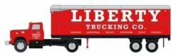 Classic Metal Works HO 31204 1941-1946 Chevy Semi-Trailer Set, Liberty Trucking