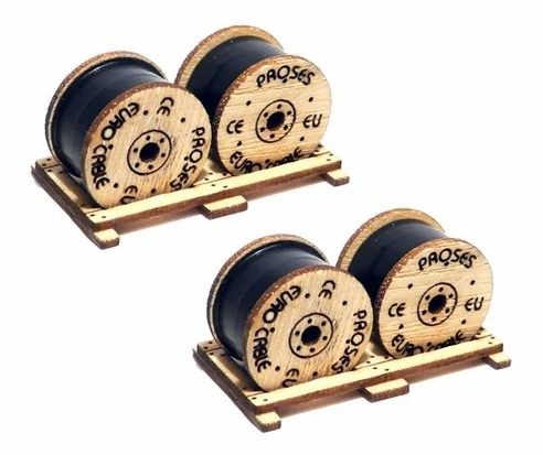 Proses By Bachmann HO 39108 (HL-K-05) Cable Drums Kit (4) 1 Proses By Bachmann HO 39108 (HL-K-05) Cable Drums Kit (4)