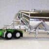 Trucks N Stuff HO 400729 (Spec014) Peterbilt 389 Tractor With Pneumatic Semi Trailer, Lime/White/Black