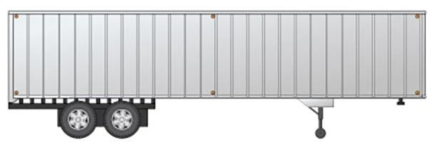 Rapido HO 403062 40' Fruehauf Exterior-Post Volume Van, Silver/Unlettered 1 Rapido HO 403062 40' Fruehauf Exterior-Post Volume Van, Silver/Unlettered