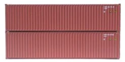 Jacksonville Terminal Company N 405185 40' High Cube Containers With Magnetic System, Hapag Lloyd (Brown) (2)
