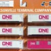 Jacksonville Terminal Company N 406501 40' High Cube Reefer Set With Magnetic System, ONE (6)