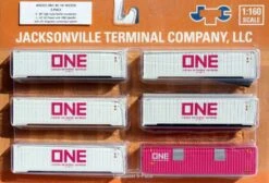 Jacksonville Terminal Company N 406501 40' High Cube Reefer Set With Magnetic System, ONE (6)