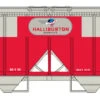 Bowser HO 42758 70-Ton 2-Bay Covered Hopper, Halliburton #40986